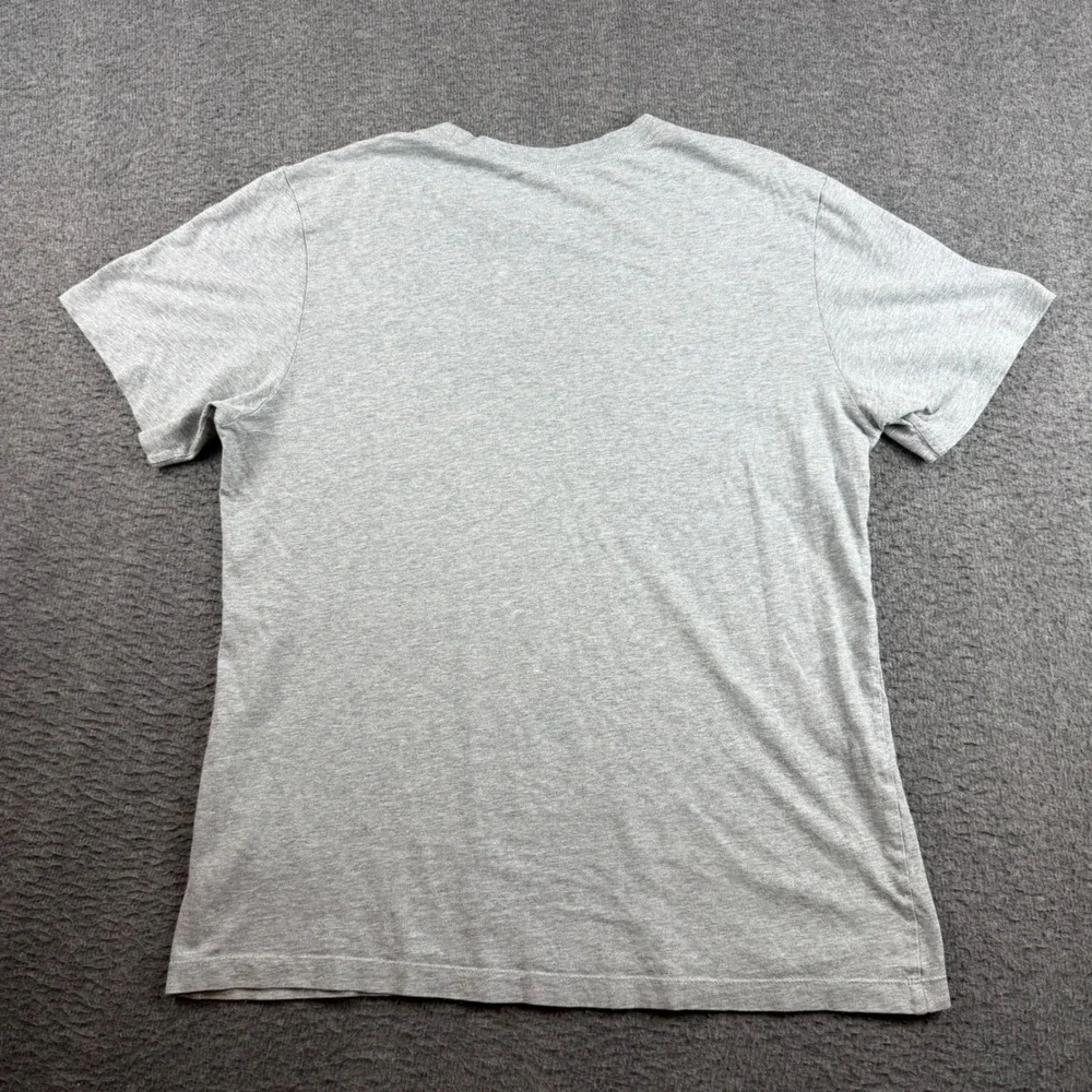 Nike T-Shirt Men's Small Grey Short Sleeve Embroidered Swoosh Logo Tee